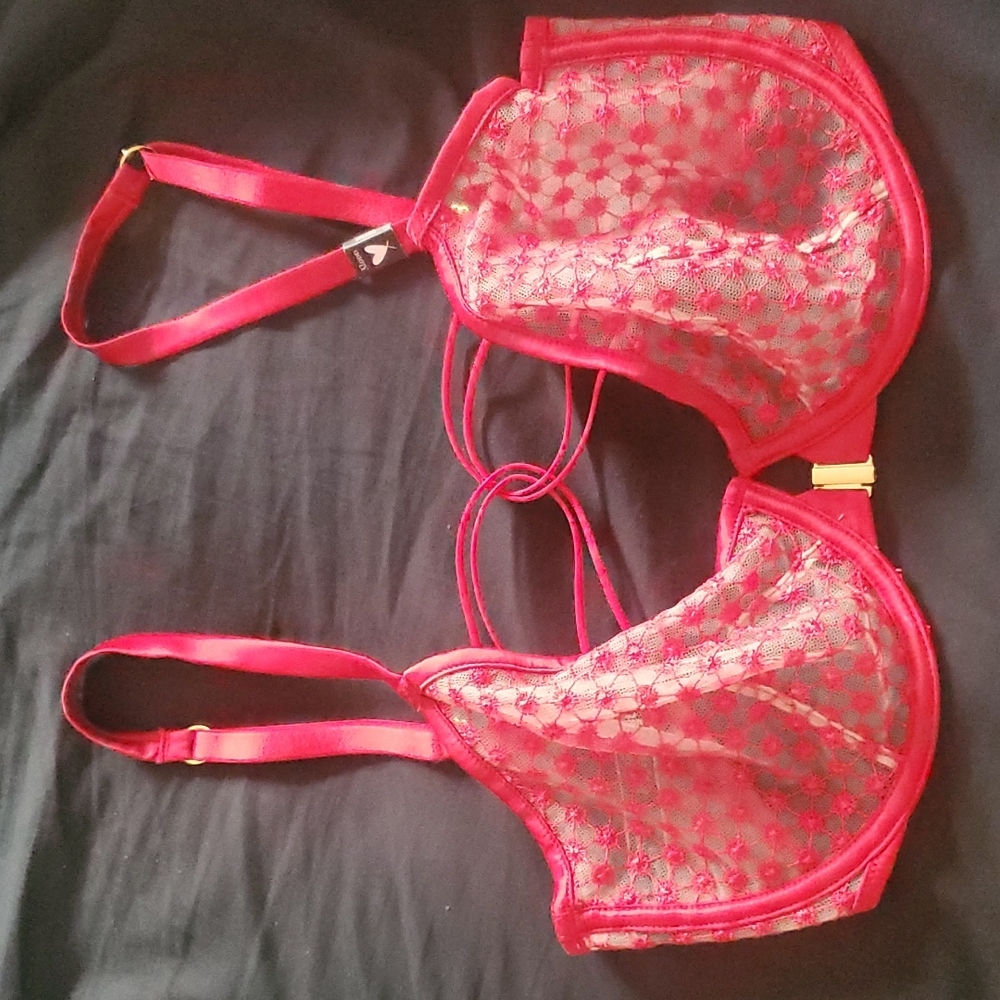 Victoria's Secret Red Unlined Demi Bra 32DDD BNWT